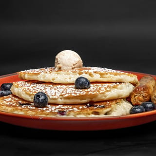 Blueberry Pancakes & Sausage *